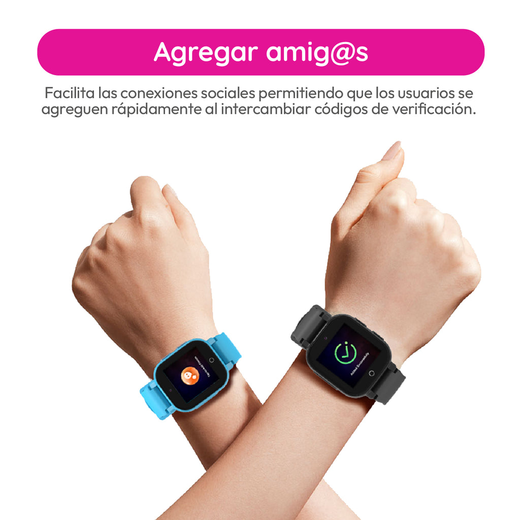 Tikijoy Smartwatch Infantil 4G - Localización GPS y Videollamada - Azul claro