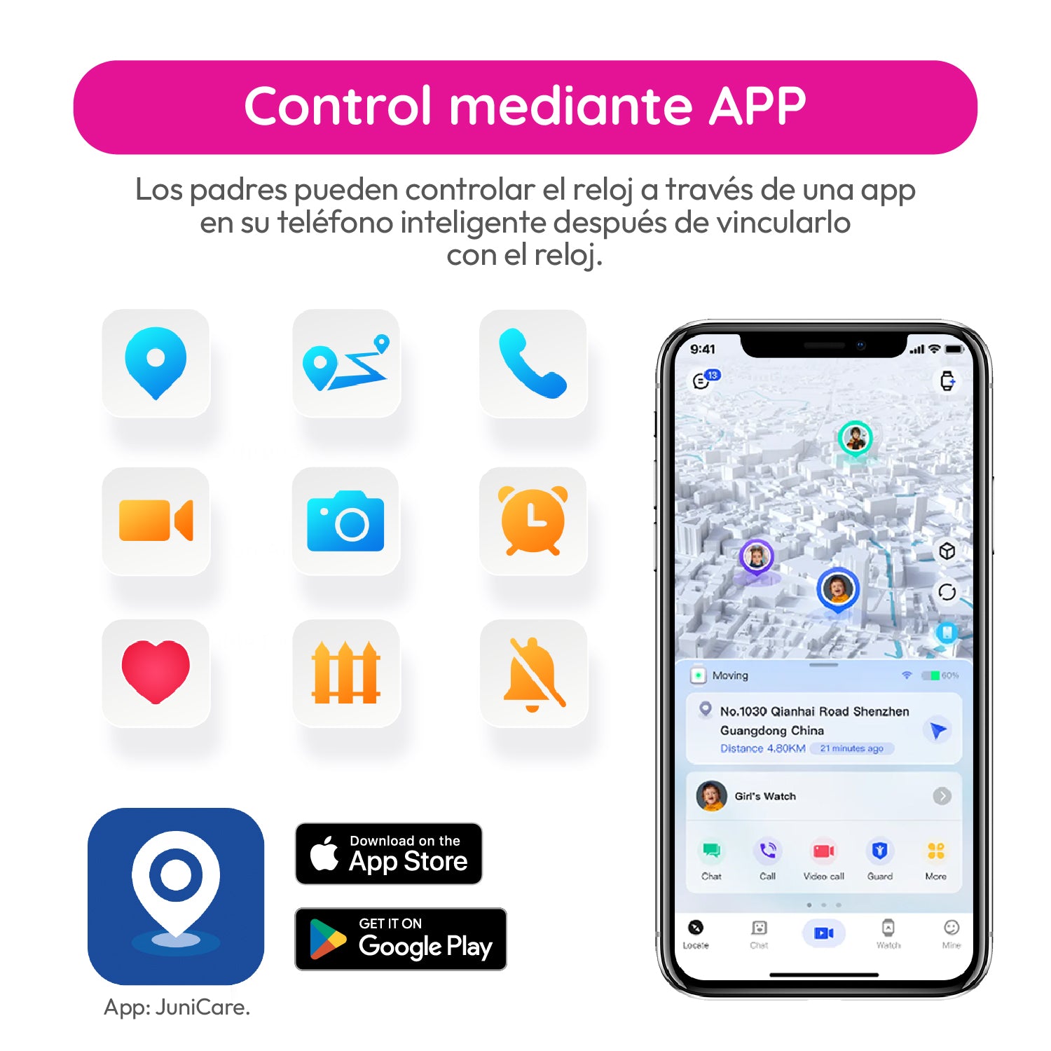 Tikijoy Smartwatch Infantil 4G - Localización GPS y Videollamada - Azul claro