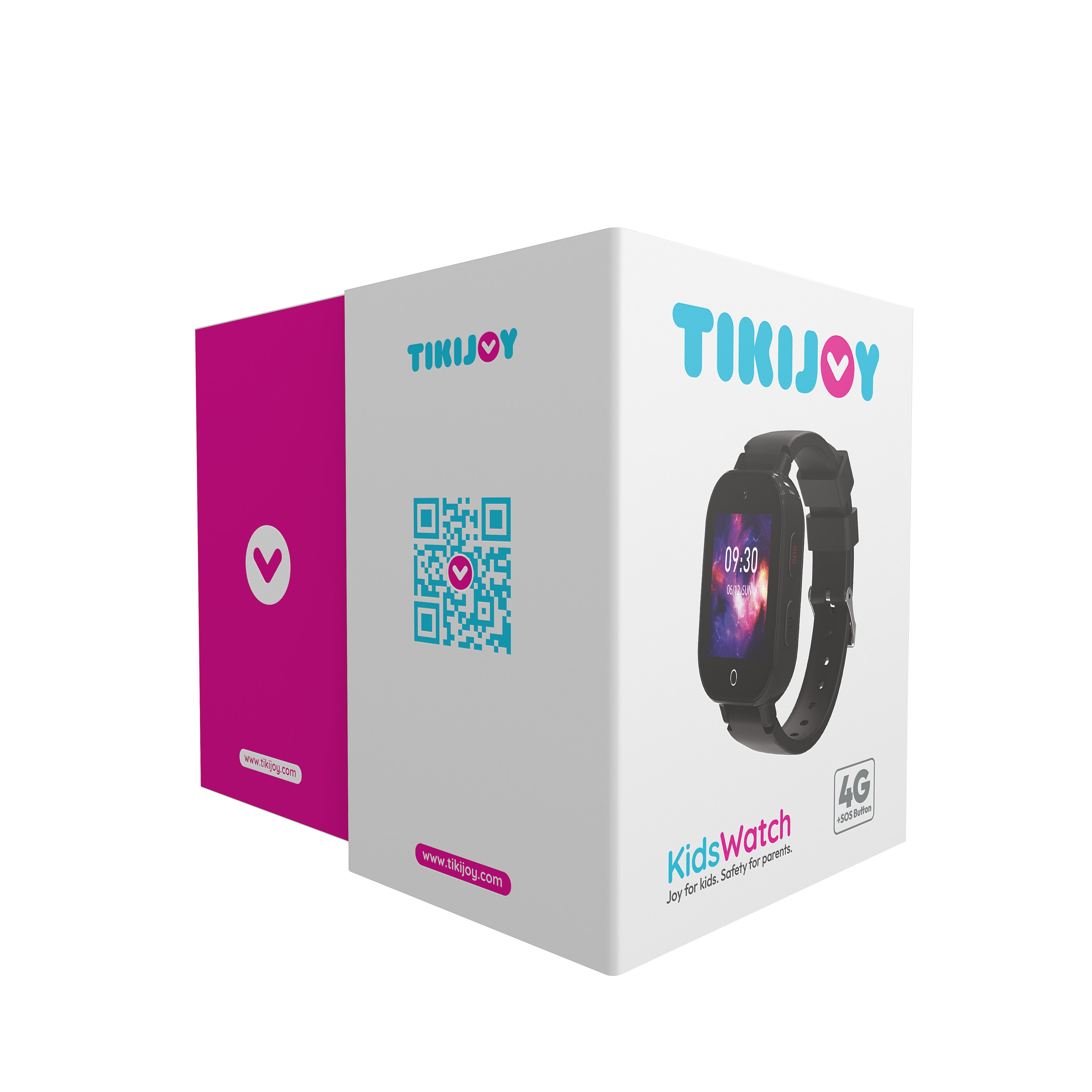 Tikijoy Smartwatch Infantil 4G - Localización GPS y Videollamada - Negro