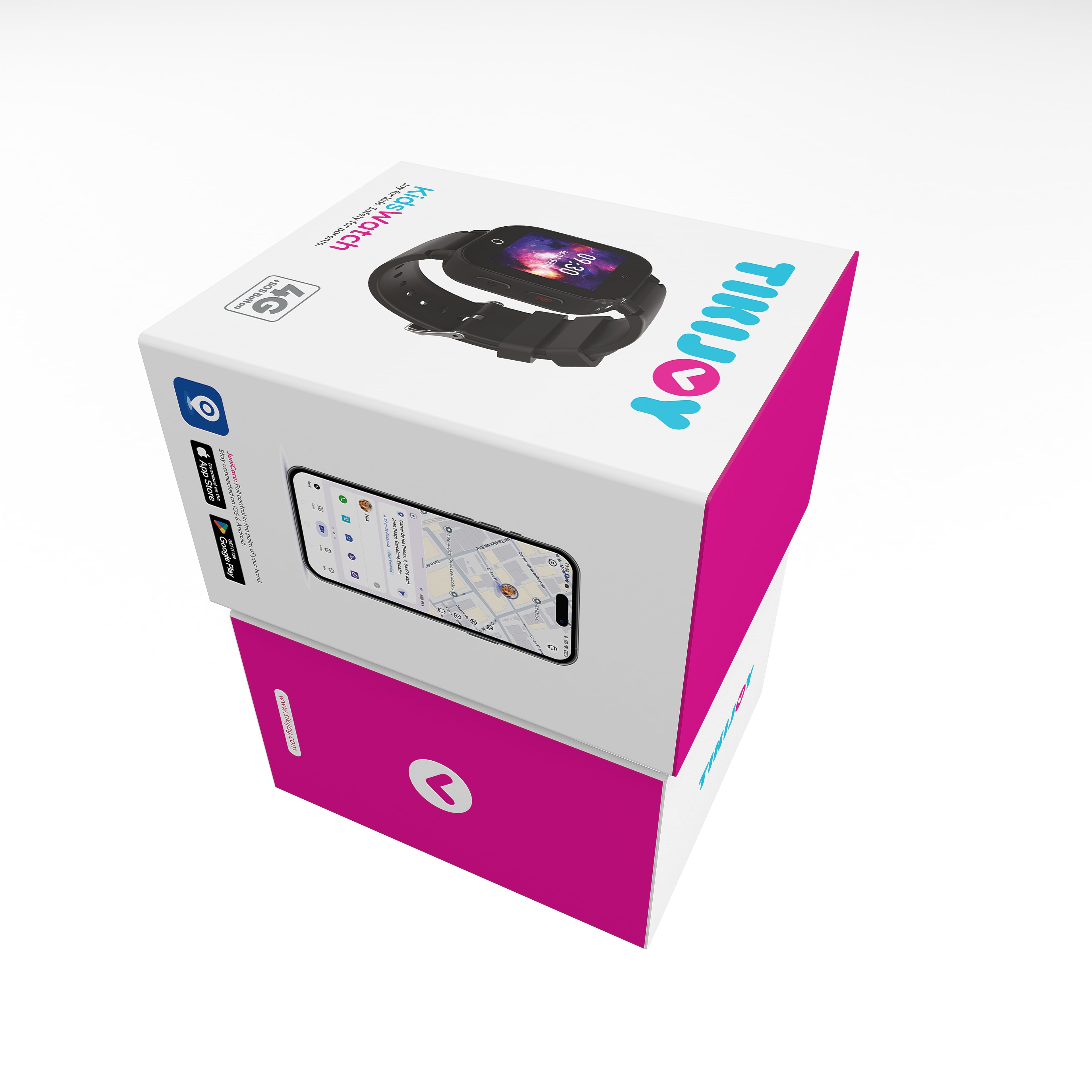 Tikijoy Smartwatch Infantil 4G - Localización GPS y Videollamada - Negro